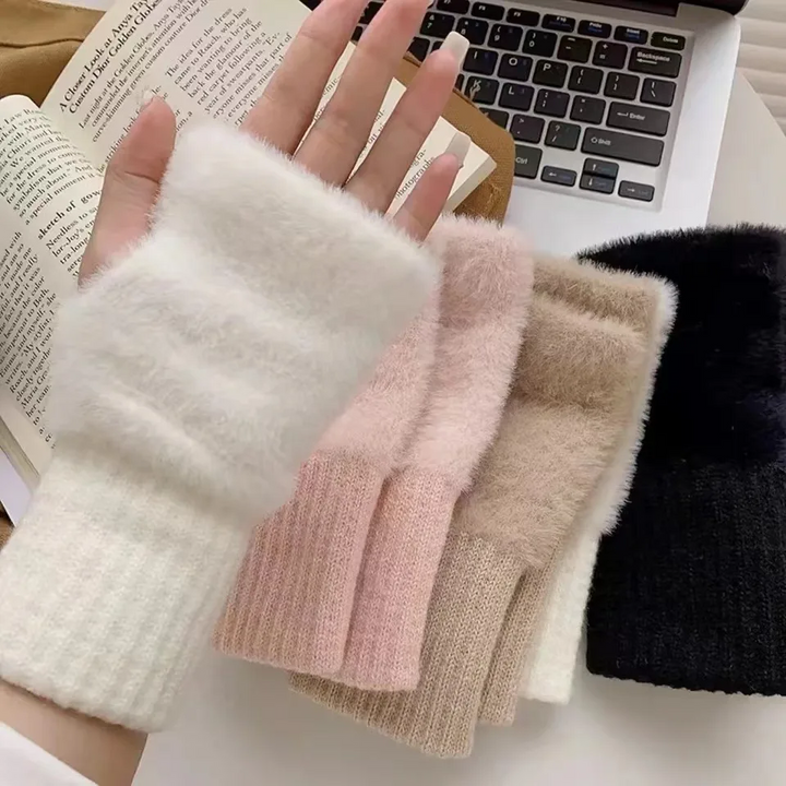 BowLift | Unisex Fleece Fingerless Gloves – Warm, Soft and Functional