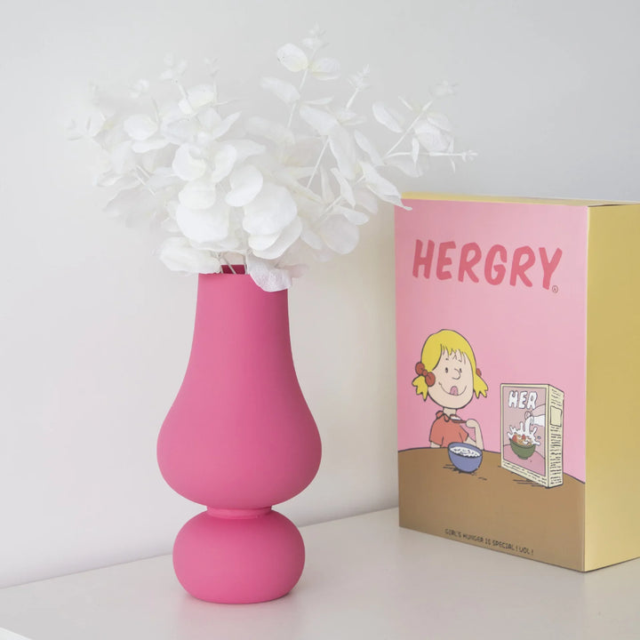 Vivid Pink Ceramic Vase | Bowlift