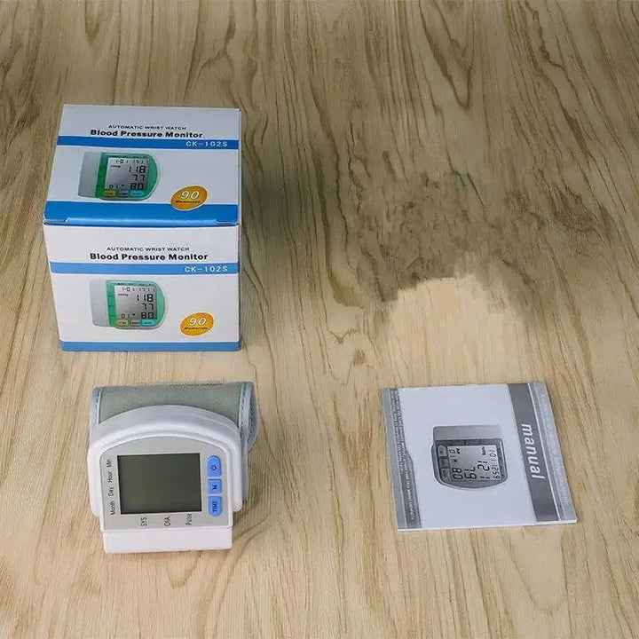 BowLift | PulseTrack Digital Wrist Blood Pressure Monitor with LCD Display