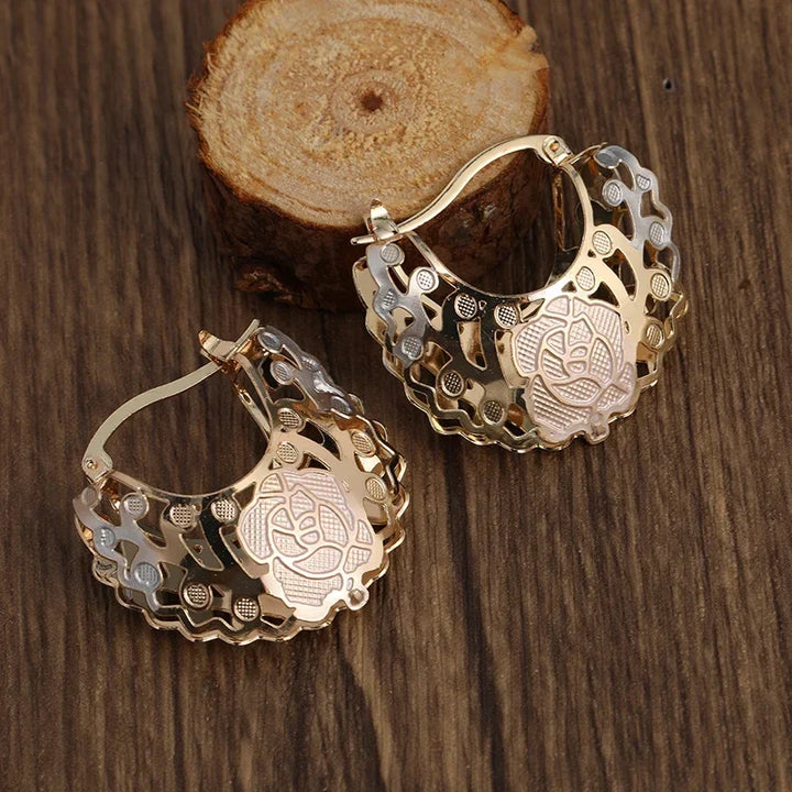 BowLift | Intricate Open Floral Earrings