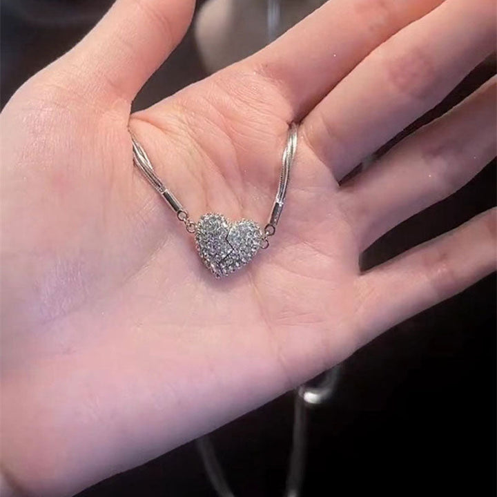 BowLift | Ice Love Magnetic Zircon Heart Necklace