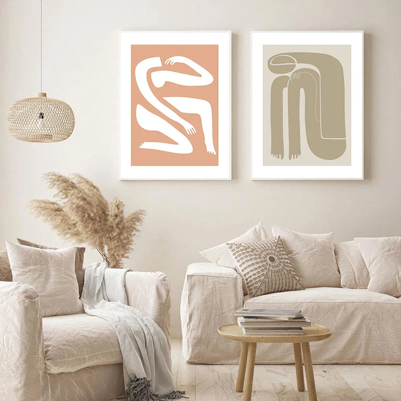 Abstract Minimalist Still Life Figure Art Fine Art Canvas Prints Posters Pictures For Living Room Bedroom Modern Home Art Decor | Bowlift