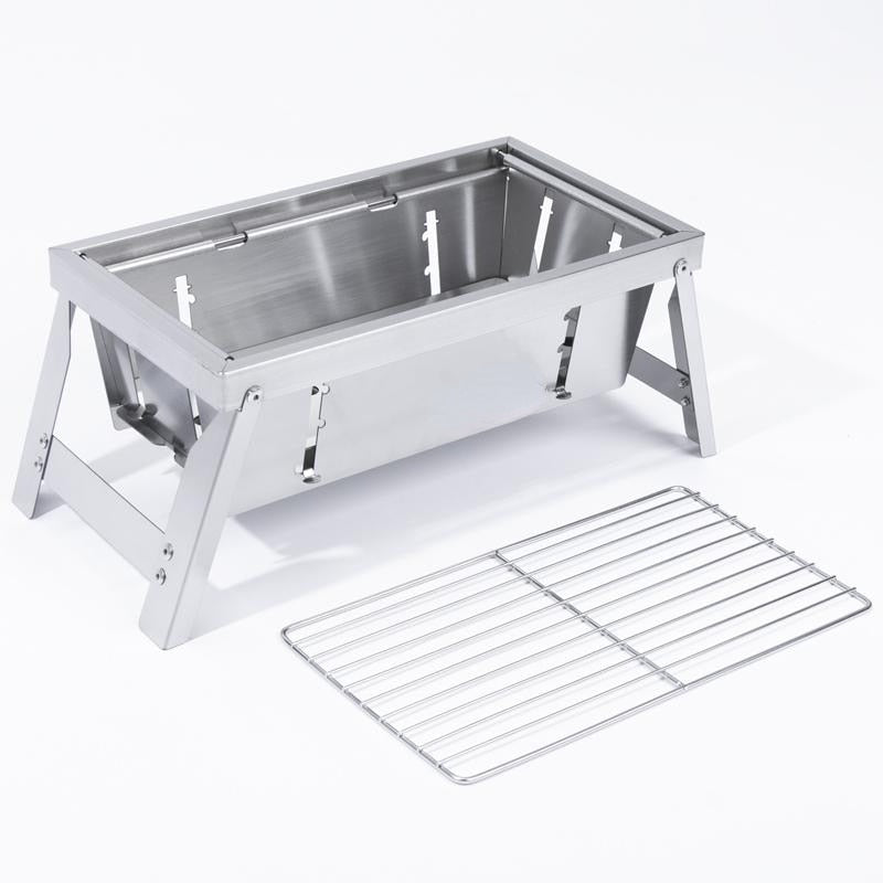 Ultimate Camping Style Stainless Steel Foldable Grill | Bowlift