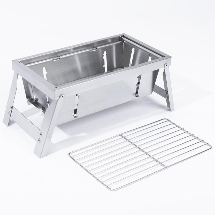 Ultimate Camping Style Stainless Steel Foldable Grill | Bowlift