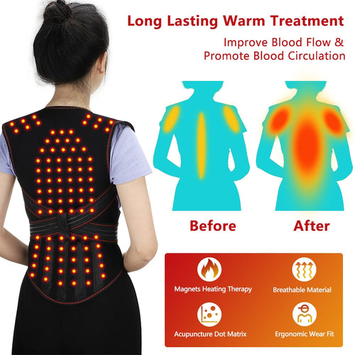 BowLift | Self-Heating Magnetic Back Support Massager