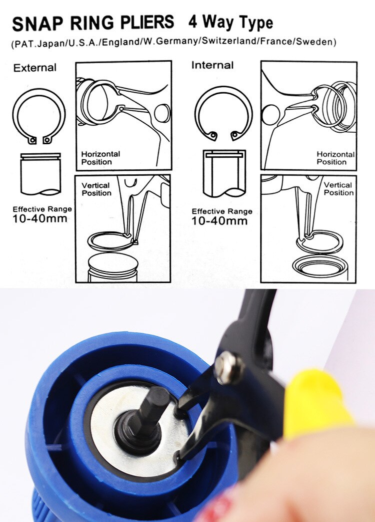 2in1 Snap Ring Pliers Tool | Bowlift