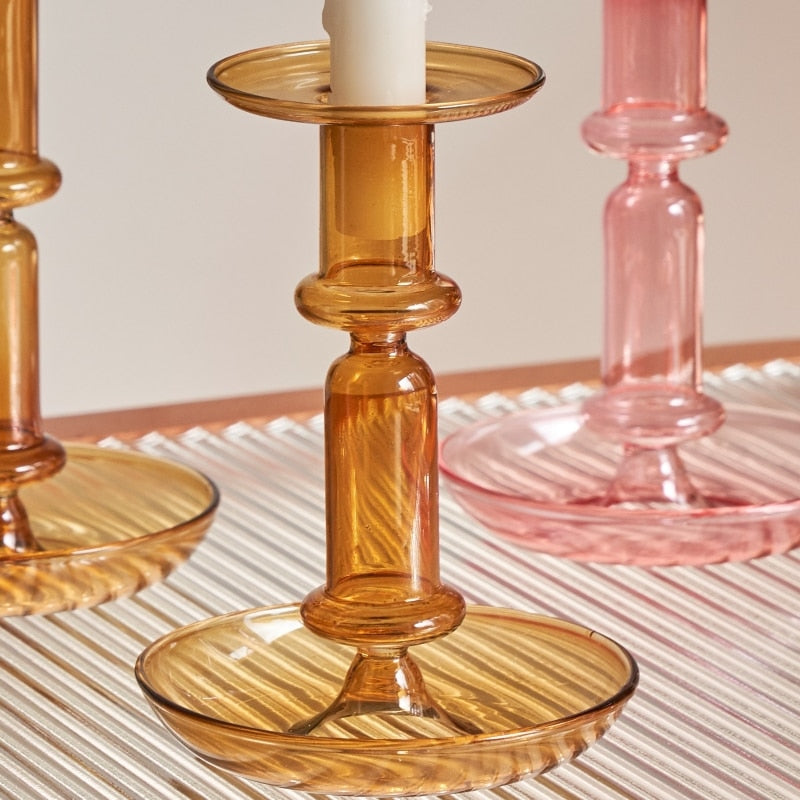 Borosilicate Modern Candleholders - 2 colours | Bowlift