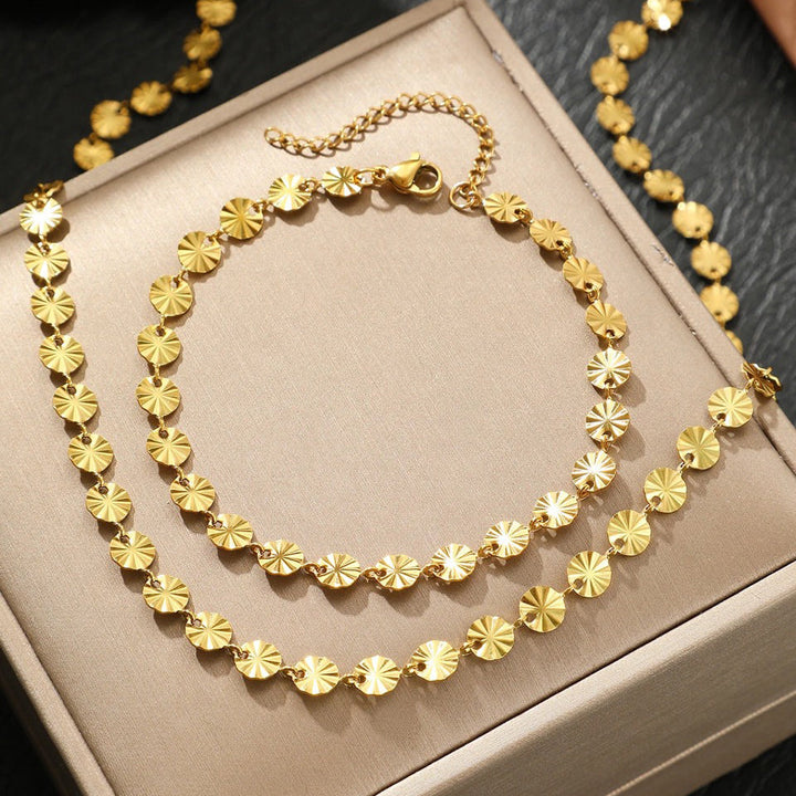 BowLift | Circle Spiral Bracelet and Necklace Set