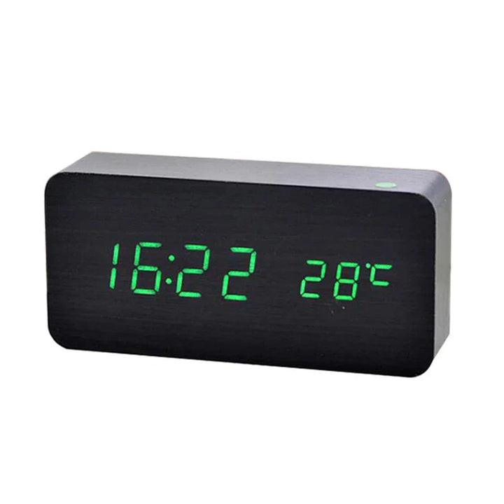 WoodTime – Natural Wooden Digital Clock Bowlift