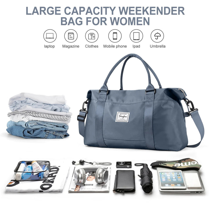 BowLift | Aerovigo Travel Bag Hand Luggage 40x20x25 | Large Capacity | Weekend Bag for Short Trips | Flight Compliant Cabin Bag