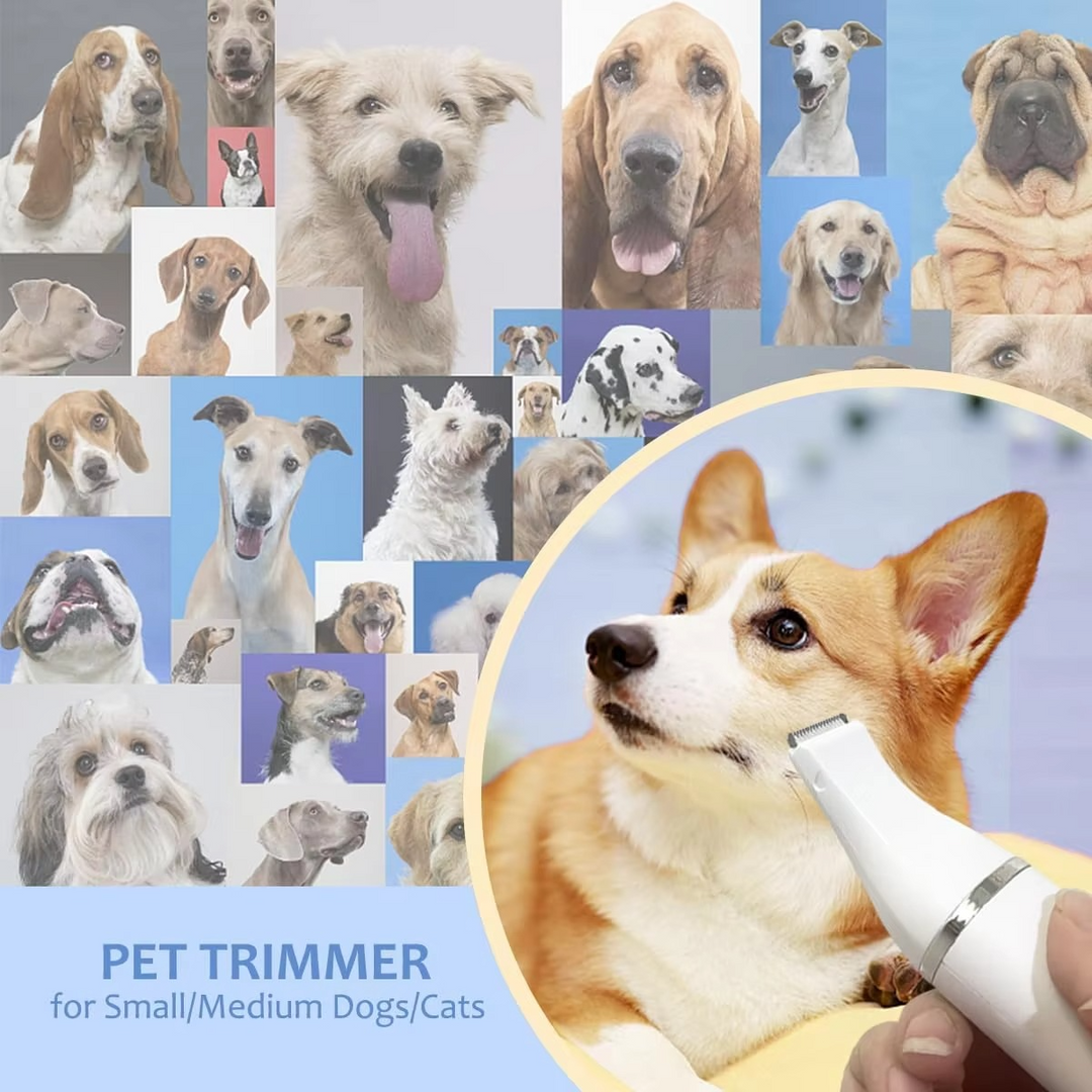 BowLift | Ultimate Pet Grooming Kit: Quiet Hair Clipper, Nail Grinder & Paw Trimmer