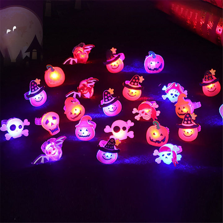 BowLift | Glowing Ghost Skull Rings