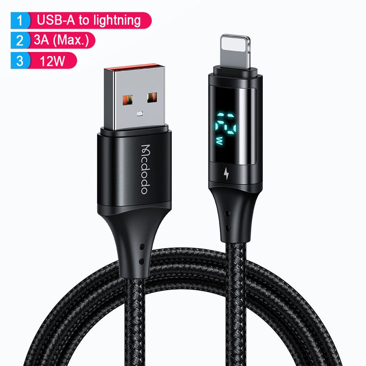 BowLift | Power Display Universal Fast Charging Phone Cable