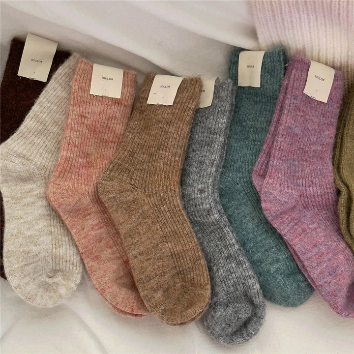 BowLift | CozyWarmth | Women's Thermal Socks | 9% Wool & Cashmere | Extra Thick & Soft | Japanese Knitting Style