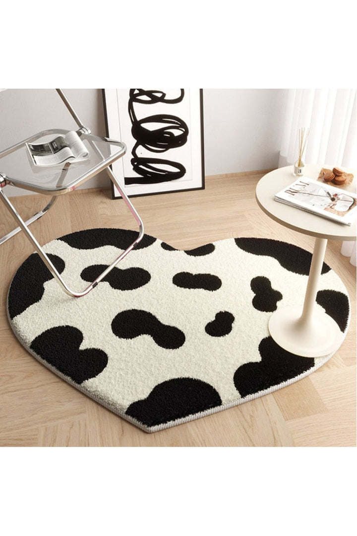 Peach heart rug | Bowlift