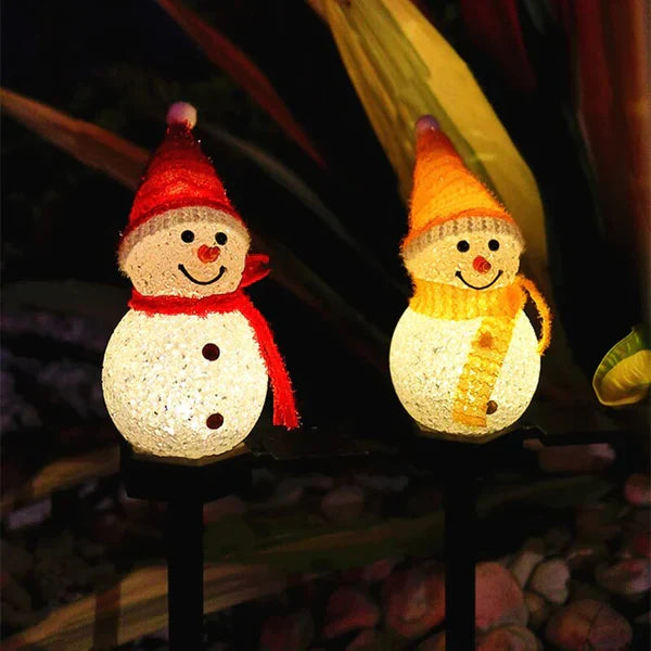 Solar-Powered Snowman Lamp - SolarSnow | Bowlift