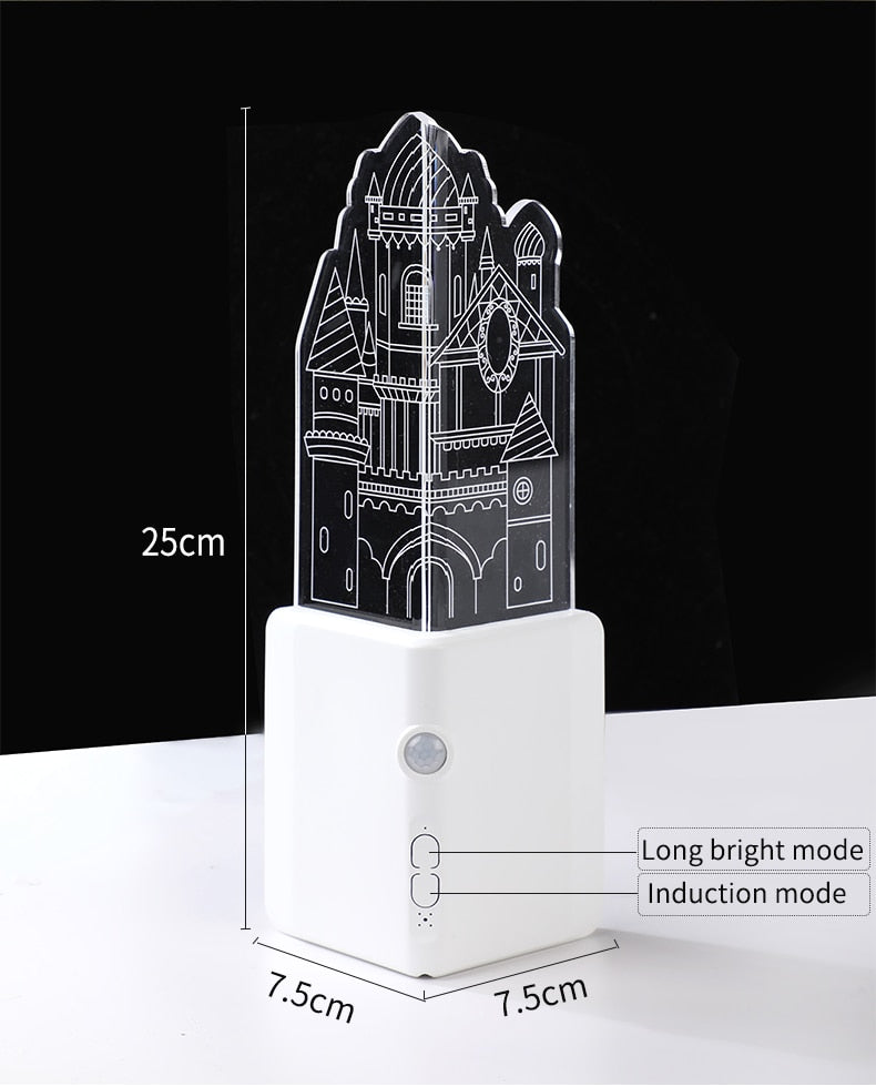 BowLift | 3D LED Rechargeable Wall Night Lamp