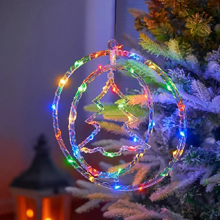 BowLift | LED Christmas Ring Light LumiRing | USB-powered | 8 Light Modes | Warm White & Colorful | Decoration for Christmas & Celebrations