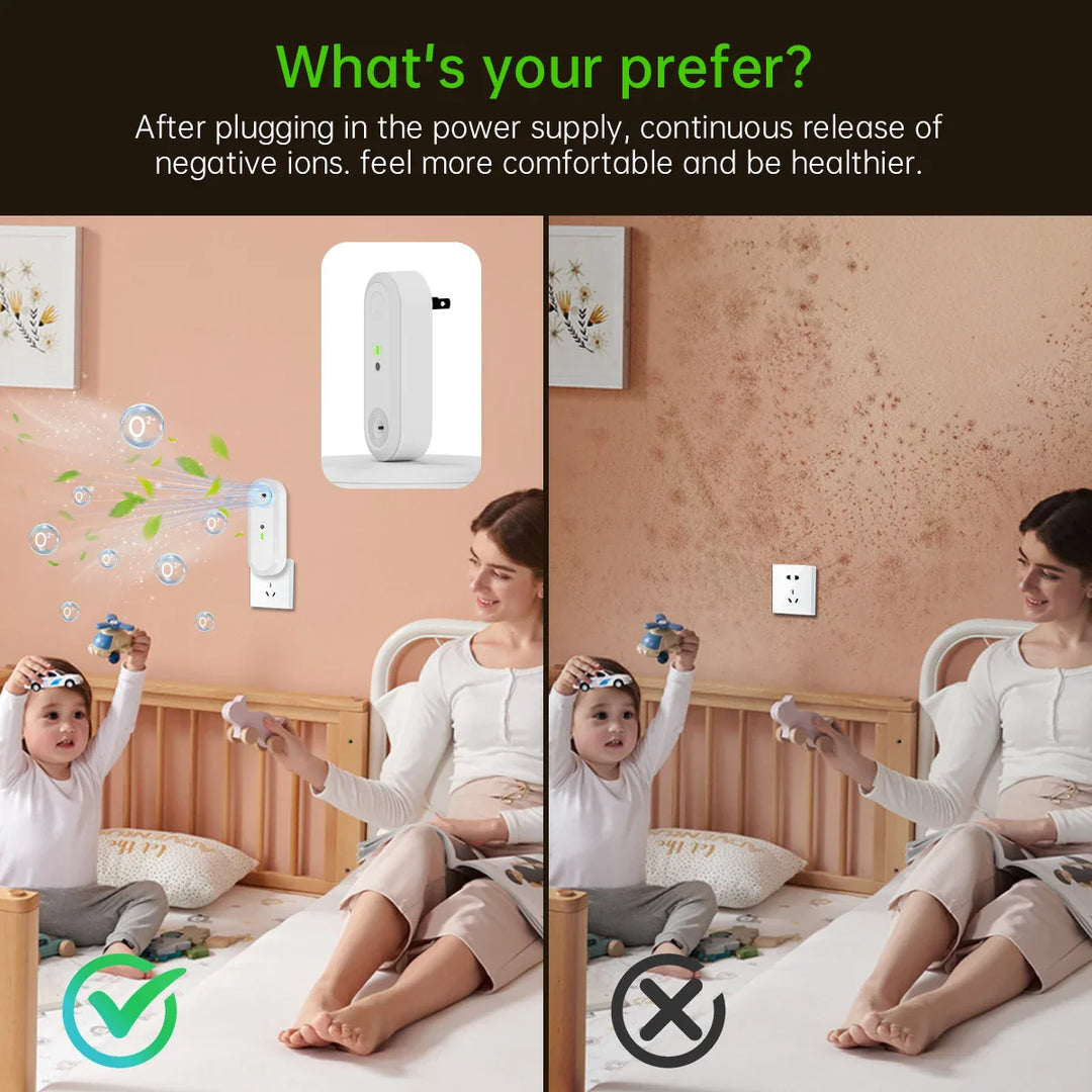 BowLift | Air purifier & night light Aeroluna | Ion technology without filter | For bedroom, kitchen & office | Compact & quiet