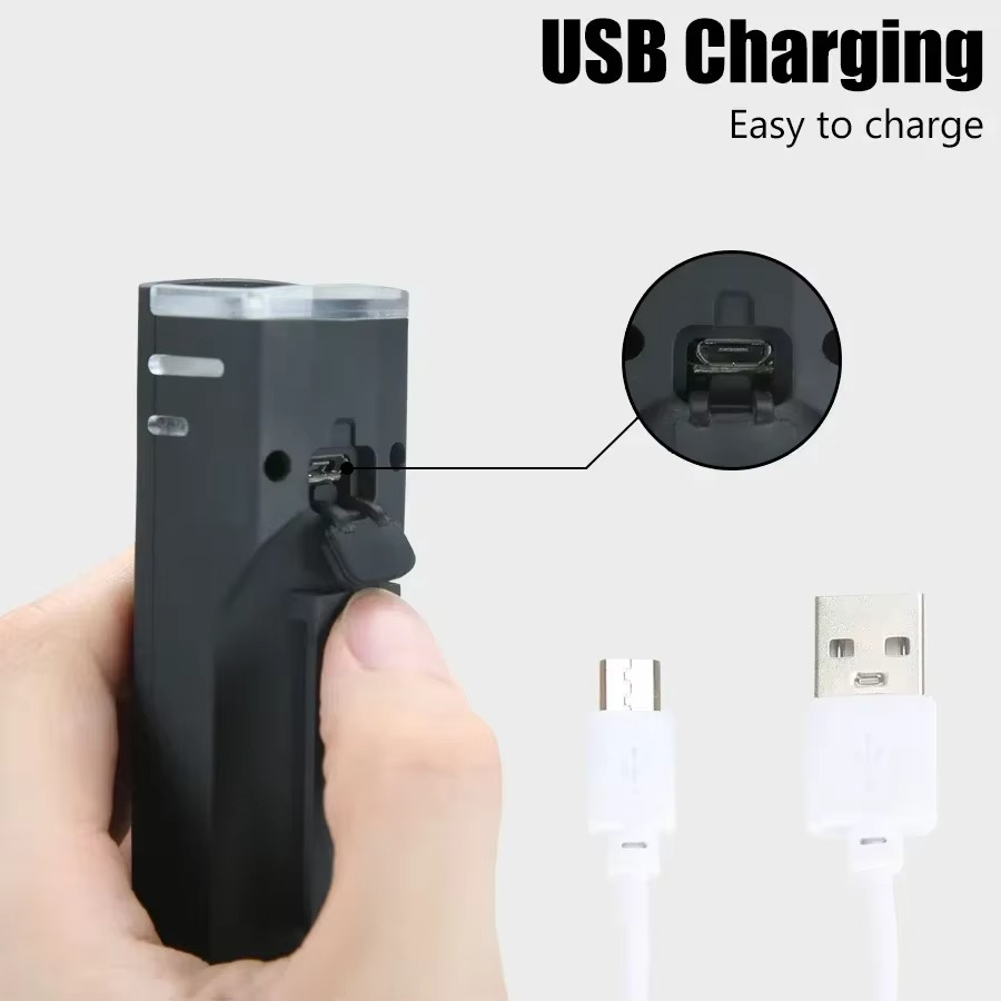 BowLift | USB Rechargeable Bike Front and Rear Light Set with LED Headlamp for Night Cycling