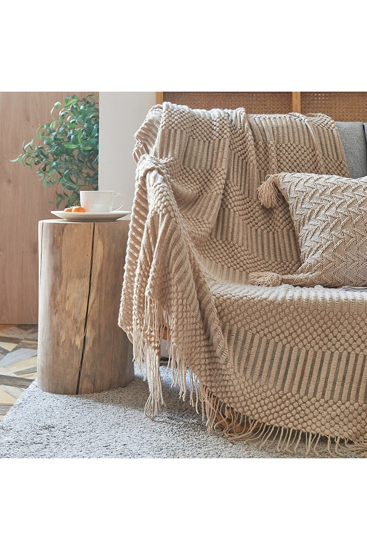 Solid Color Sofa Blanket | Bowlift
