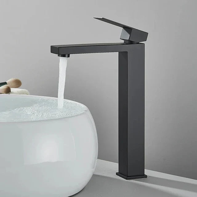 BowLift | Modern Black-Silver Sink Faucet - for Luxury Bathroom Experience