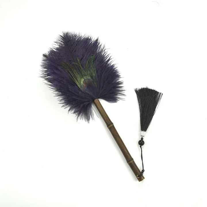Peacock Feather Anti-Static Dusting Brush | Bowlift