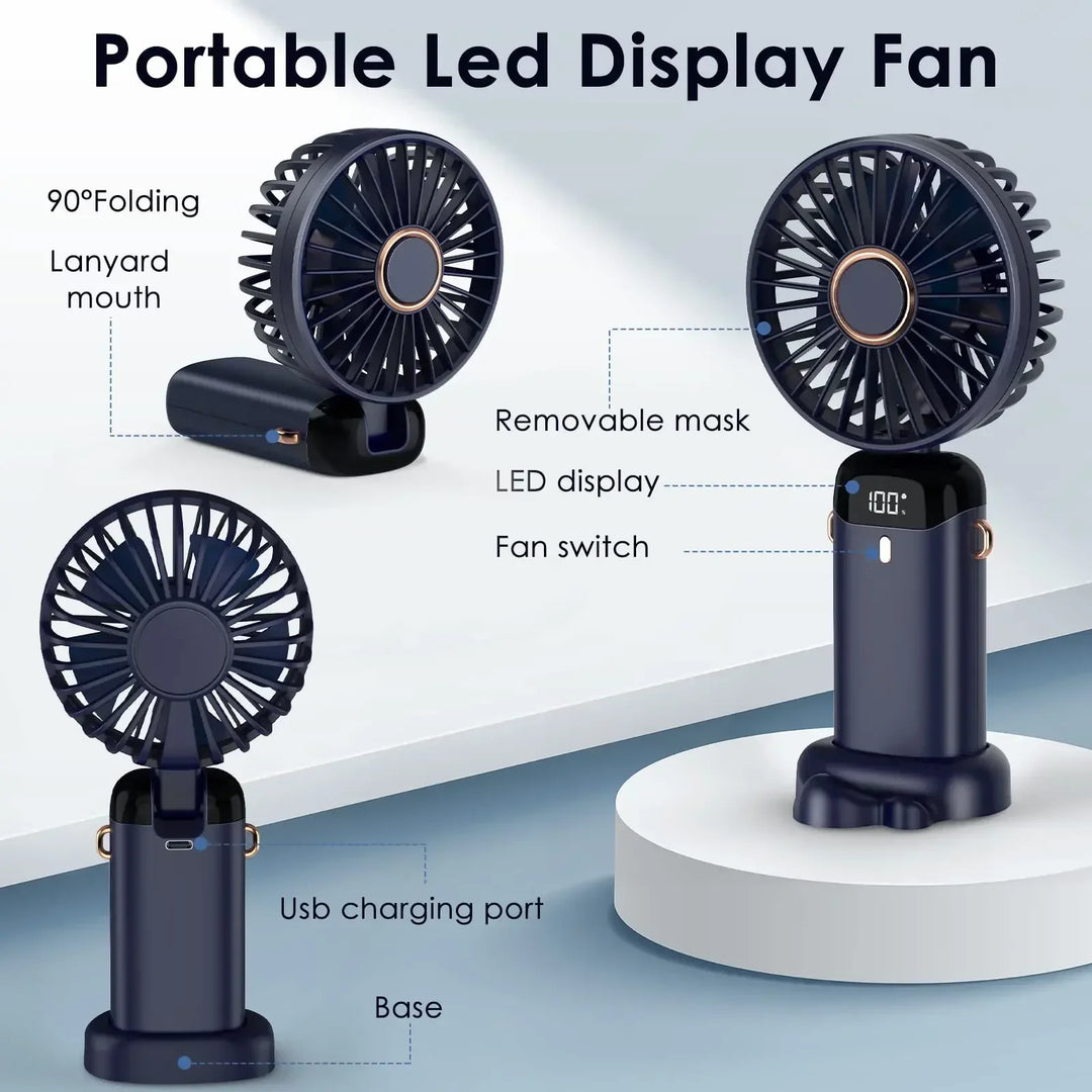 Electric Fan Portable Air Conditioner Mini Cooler Rechargeable Neck Fans for Home Free Shipping Hand Usb Conditioning Blades | Bowlift