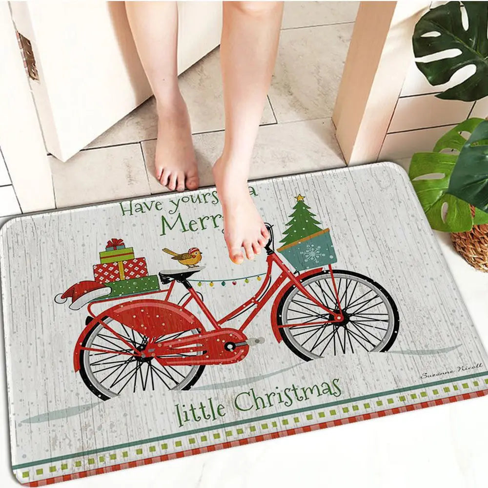 FestiveWelcome – Luxury Christmas Doormat for your Threshold Bowlift
