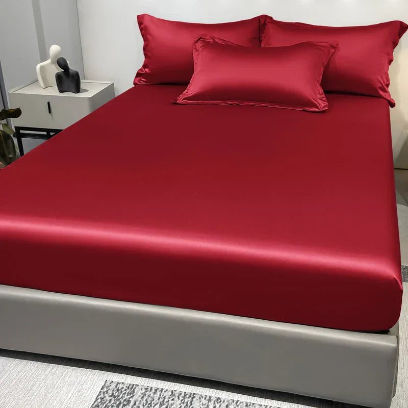 BowLift | SatinDreams Luxury Fitted Sheet | Silky Satin Bed Sheet | Breathable & Cooling | Wrinkle-Free | Easy Care