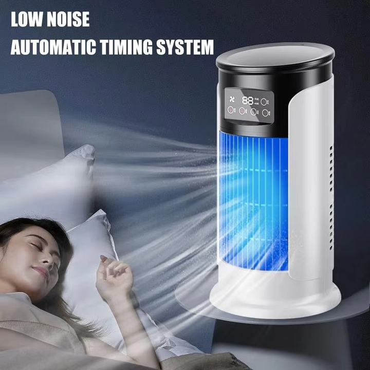 Portable Air Conditioners Fan Evaporative Cooler USB Quiet Timer Room Cooling Small 10 oz Water Tank Personal Cooler Adjustable | Bowlift