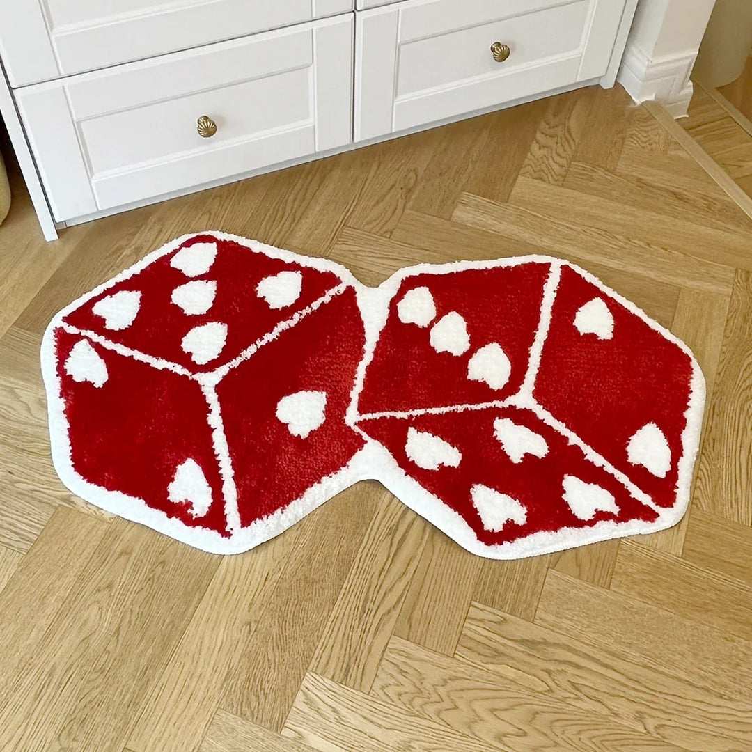 Heart Dice Rug | Bowlift