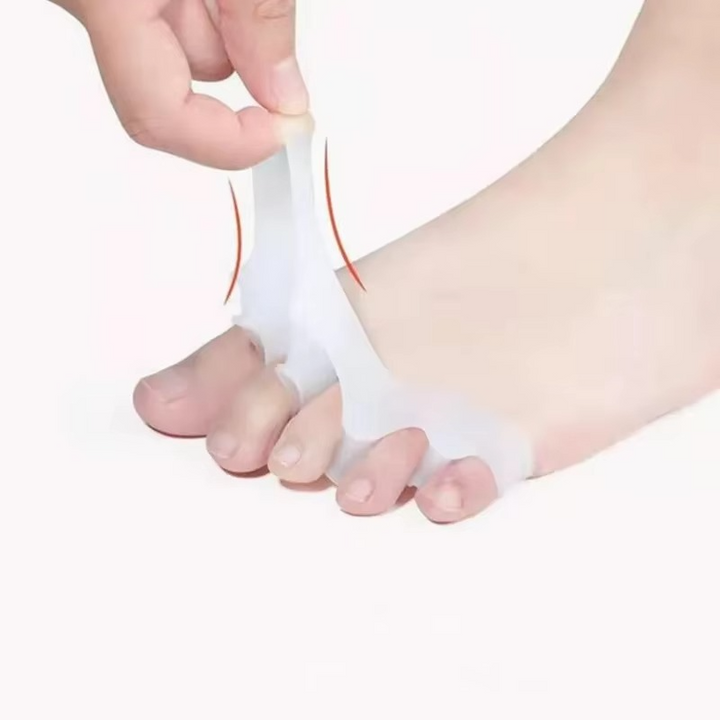 BowLift | Soft Silicone Toe Separators for Bunion Relief and Alignment, 1 Pair