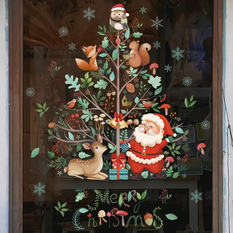 BowLift | MerryScenes | Festive Glass Stickers