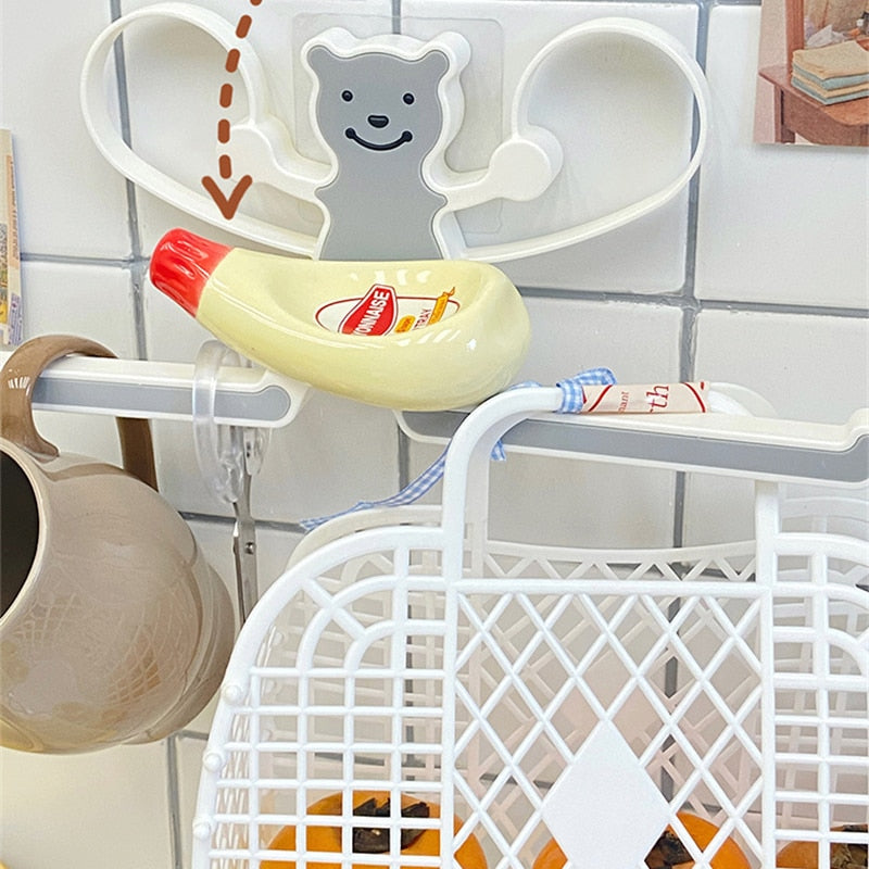 Wall-mounted Bear Storage Rack | Bowlift