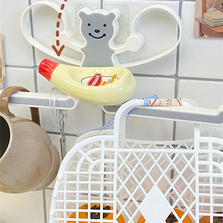 Wall-mounted Bear Storage Rack | Bowlift