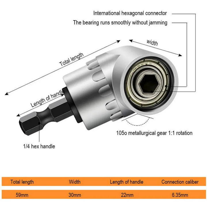 BowLift | 360 Degree Right Angle Drill Extension Tool