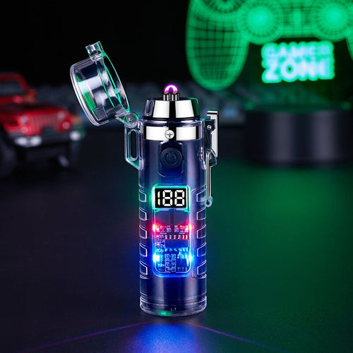 BowLift | Windproof Double Arc Transparent Flashlight Lighter