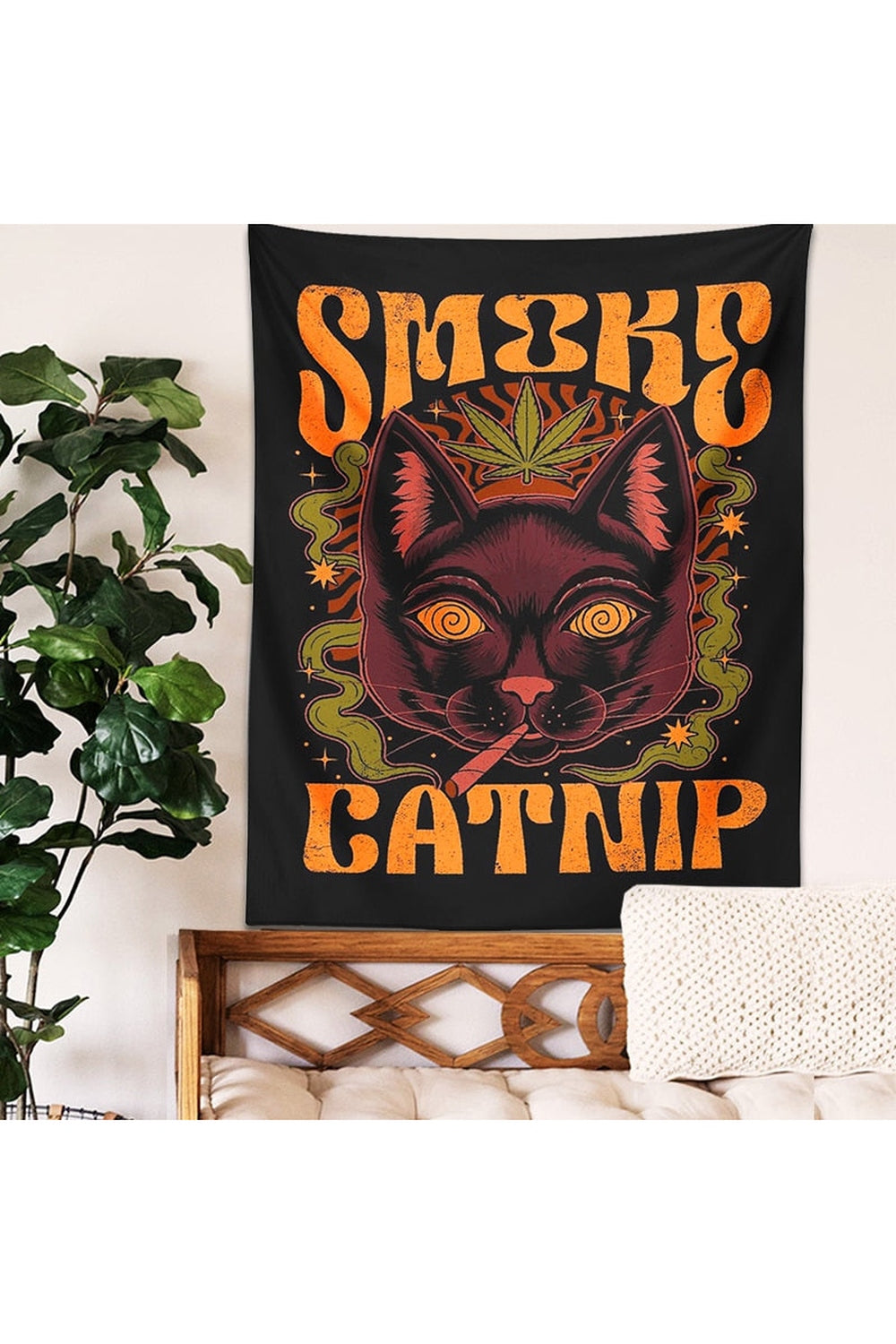 Catnip Psychedelic Tapestry | Bowlift