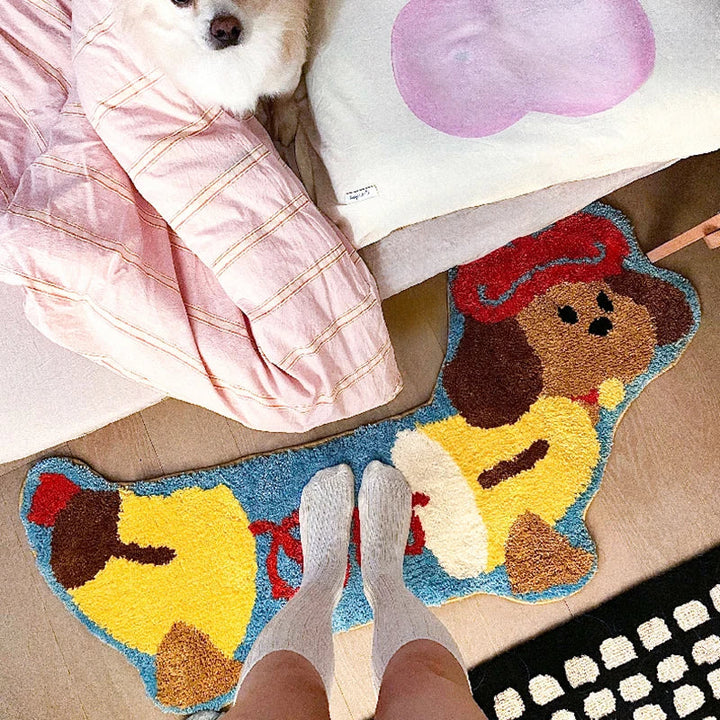 Accordion Dachshund Long Rug | Bowlift
