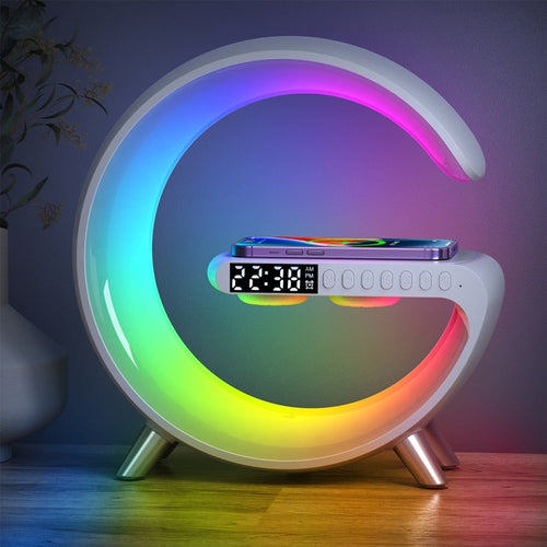 BowLift | Smart Aurora Wireless Charger Bluetooth Speaker