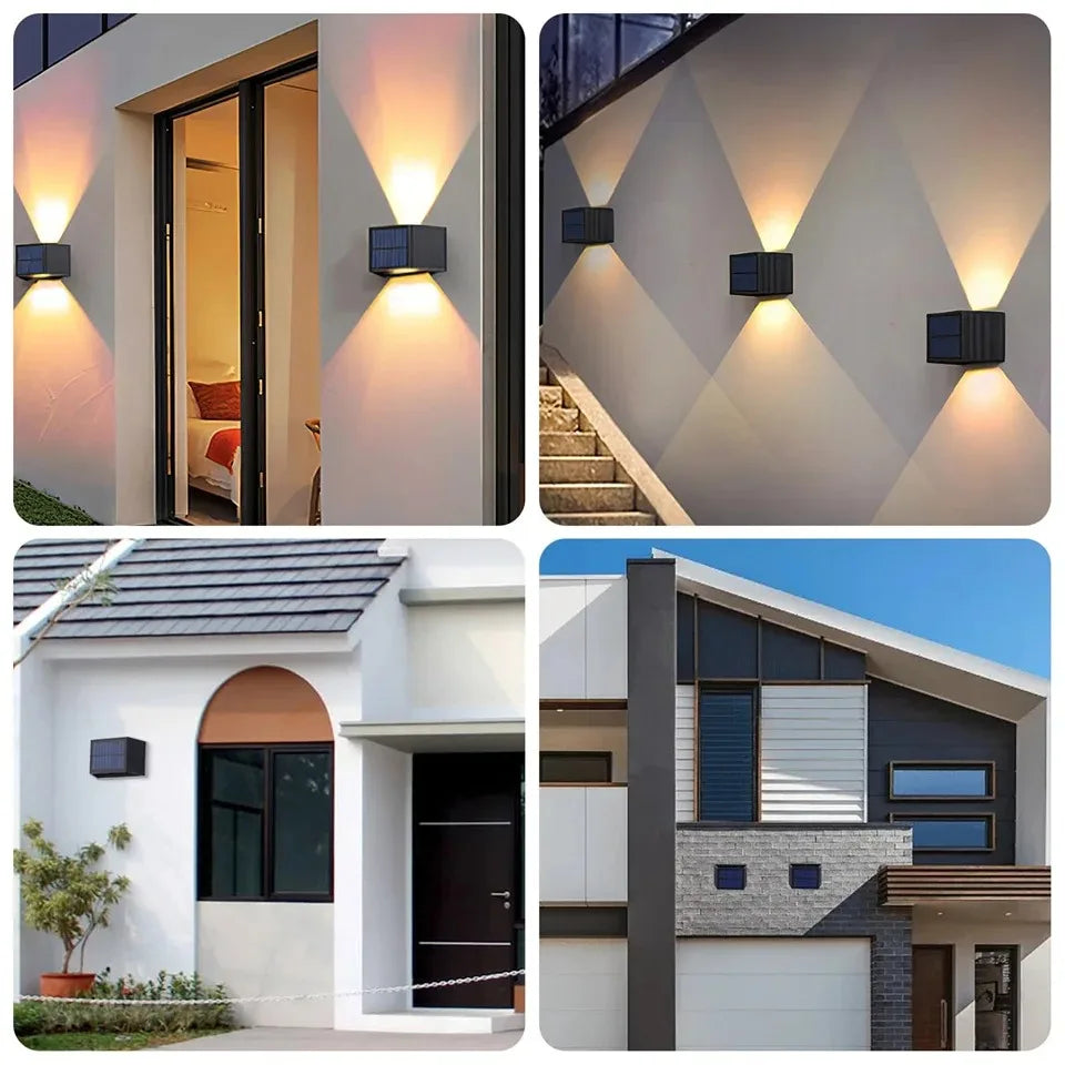 BowLift | Solar Wall Light SolaraBeam Flex | Warm White | IP65 Waterproof | Adjustable Light Angle