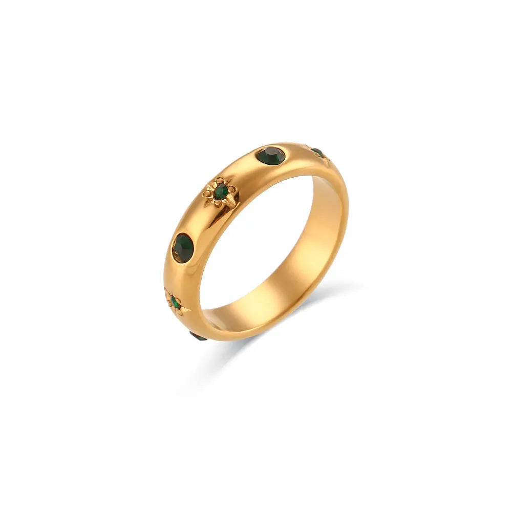 BowLift | 18k Star & Stone Embedded Ring