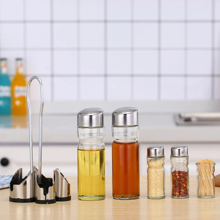 BowLift | Classic set of glass spice containers for dining table