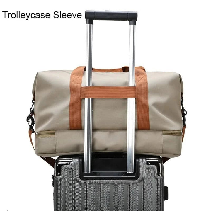 BowLift | Portable fitness bag with shoe compartment and wet dry separator bag for active travelling