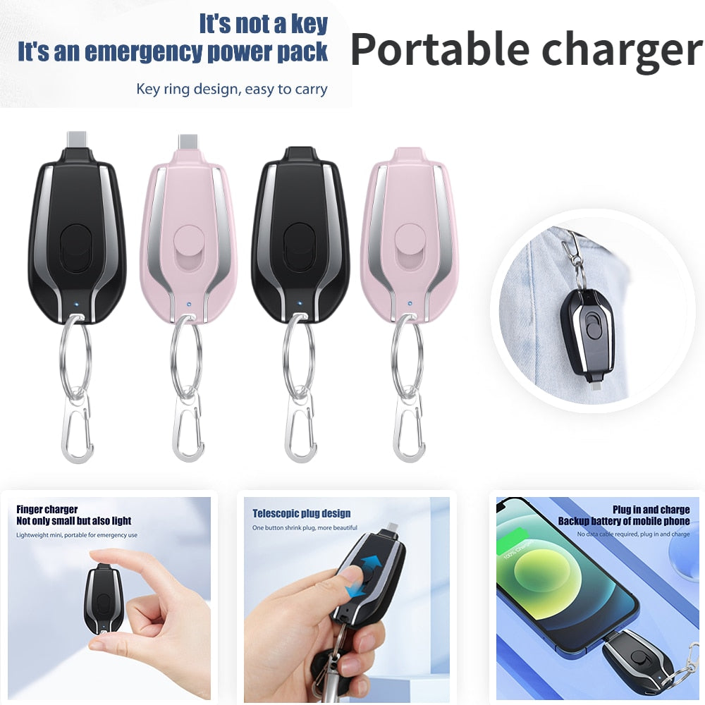 Power bank keychain 1500 mAh waterproof | Bowlift