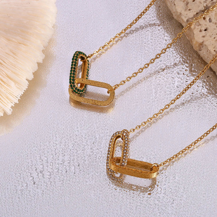 BowLift | Classy Paper Clip Link Love Necklace