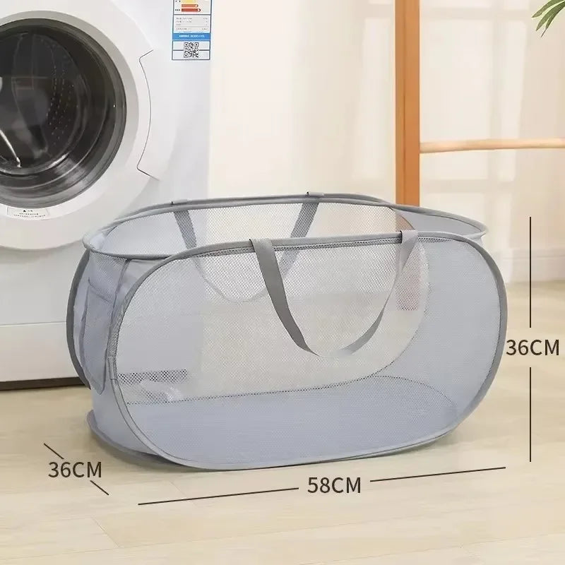 BowLift | Laundry Basket Faltix | Pop-Up Design | With Side Pocket & Reinforced Frame | Single or with Double Separation