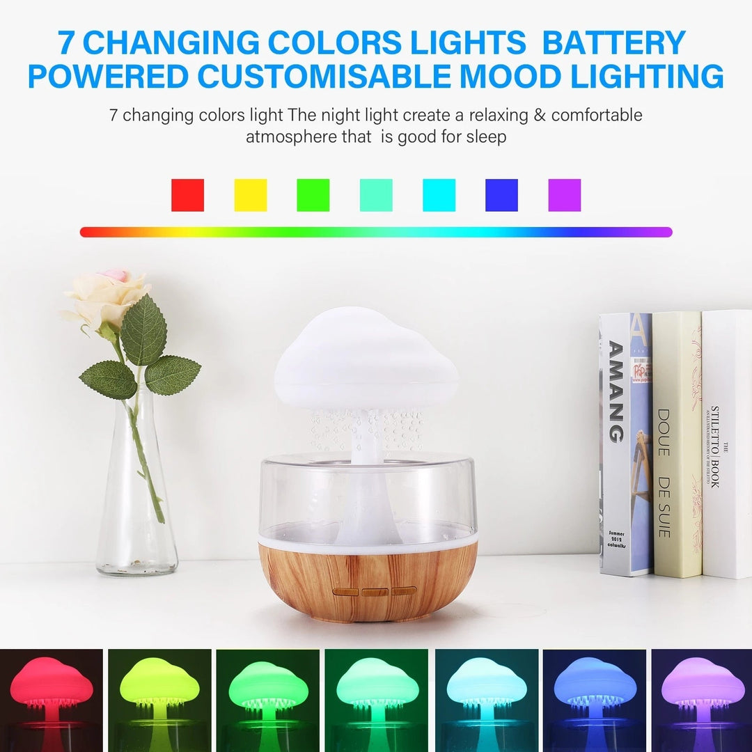 Rain Cloud Mushroom Air Humidifier Night Lamp | Bowlift