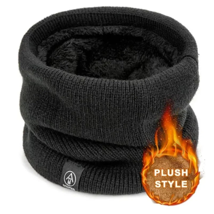BowLift | ThermoKnit Pro | Warmer knitted scarf with fleece lining | Windproof & Breathable | Adjustable multifunctional neck protection for women & men